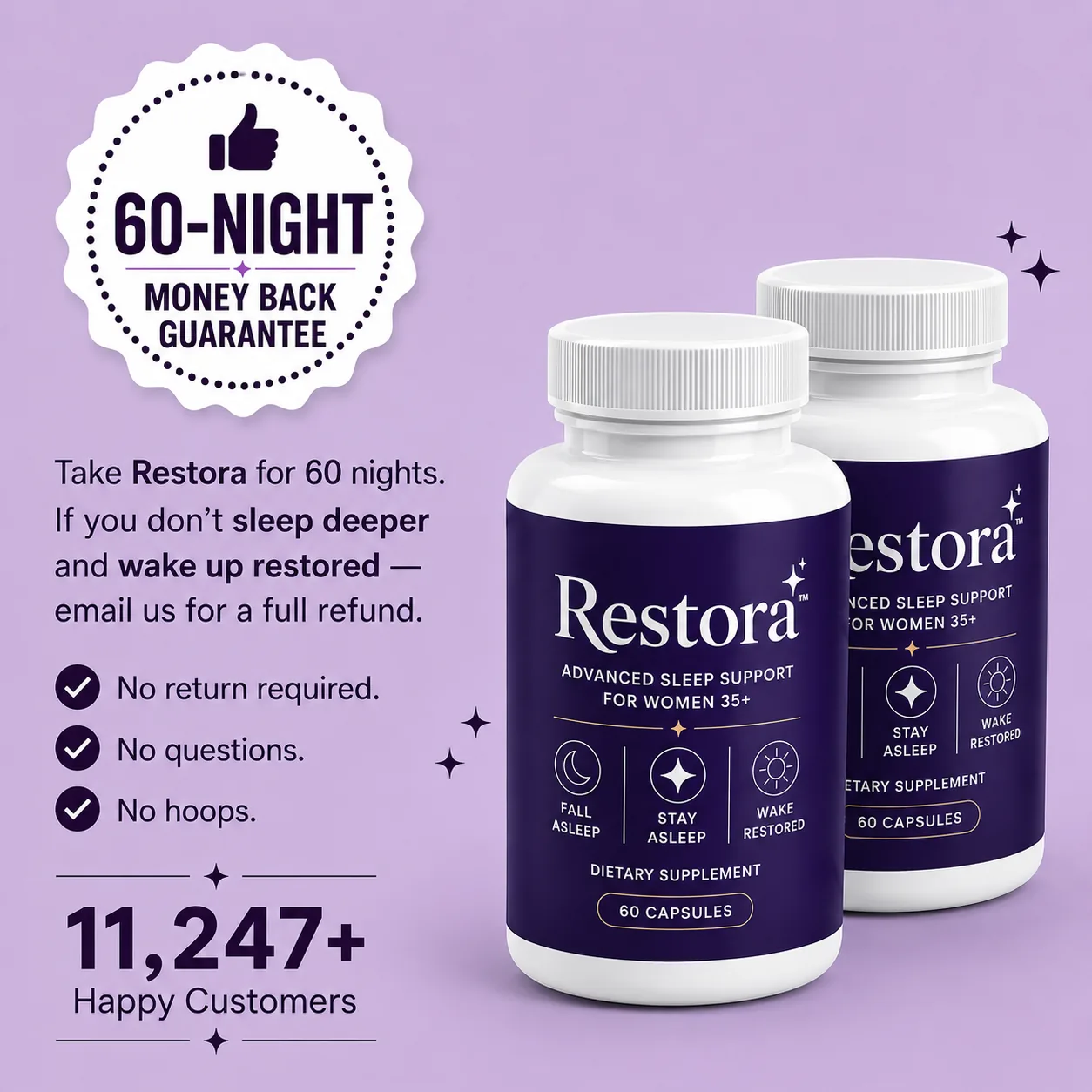 Sleep breaks after 35 and Restora fixes it